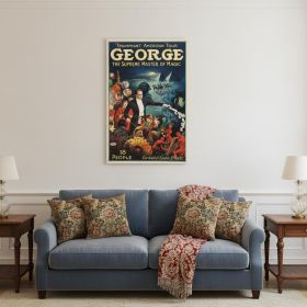 George The Supreme Master Vintage Magic Unframed Print Wall Art