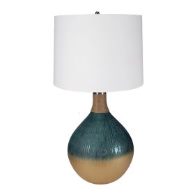 D16x28.5" Glass Table Lamp