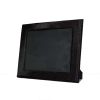 8" x 10" Black Cowhide Hanging & Tabletop Picture Frame with Mat