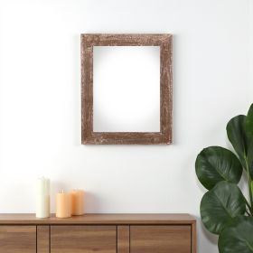 9" x 12" Brown Wood Hanging Picture Frame