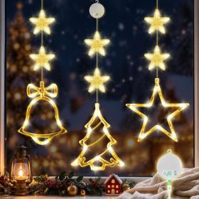 3 Pack Rechargeable Christmas Window Lights (Option: Yellow)