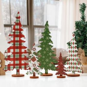 Wooden Christmas Tree Signs, 5 Sizes, Indoor Holiday Decor (Option: MULTI)