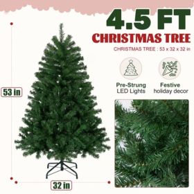 Spruce Christmas Tree, Artificial, For Home, Office And Party Decor (Option: Green 4.5FT)