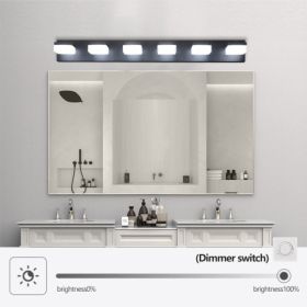 Modern 6 Lights Black LED Makeup Mirror Fixtures For Bathroom And Vanity (Option: Black)