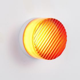 Minimalist Round Wall Light Modern Simple Design,Thick Glass Shade LED Fixture,Minimalist Round Wall Lamp For Bathroom Vanity, Bedroom Bedside, L (Option: red)