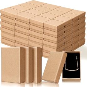 HUNDRED Pcs Christmas Jewelry Gift Box Bulk (Option: PEACH)