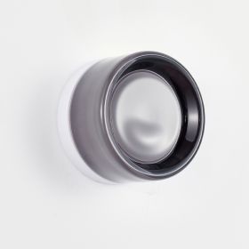 Minimalist Round Wall Light Modern Simple Design,Thick Glass Shade LED Fixture,Minimalist Round Wall Lamp For Bathroom Vanity, Bedroom Bedside, L (Option: Smoke Grey)
