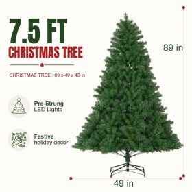 Spruce Christmas Tree, Artificial, For Home, Office And Party Decor (Option: Green 7.5FT)