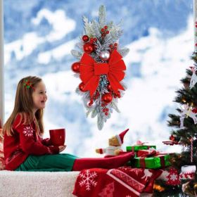 Handmade Wreaths, Christmas Staircase Decorations, Floral Ornaments, Home Decor, Christmas Holiday Decorations. (Option: 1pc)